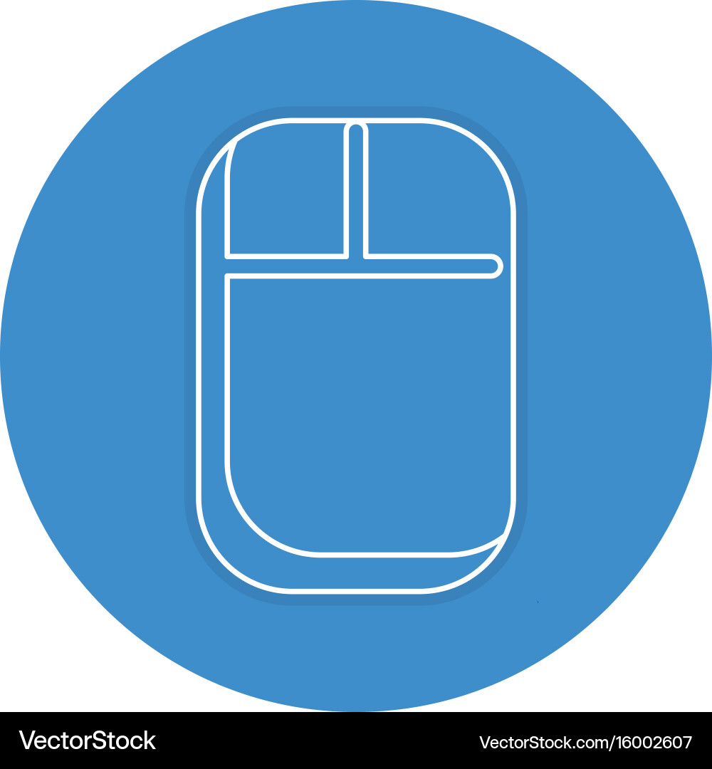 Computer mouse isolated icon vector image