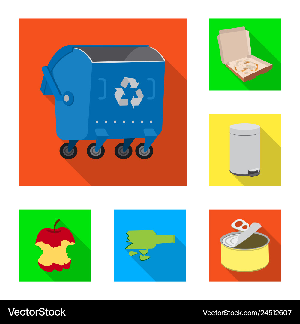 Dump and Sort Icon Set vector image