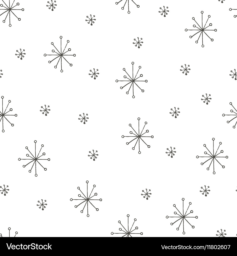 Hand drawn seamless pattern Vector Image