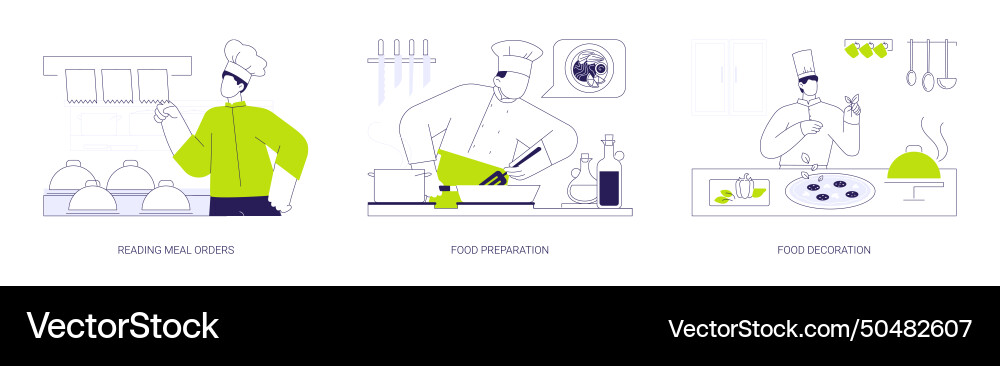 Restaurant kitchen abstract concept Restaurant kitchen abstract concept vector image