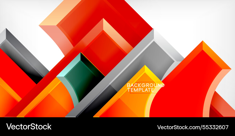 Square arrow shapes with round elements Square arrow shapes with round elements vector image