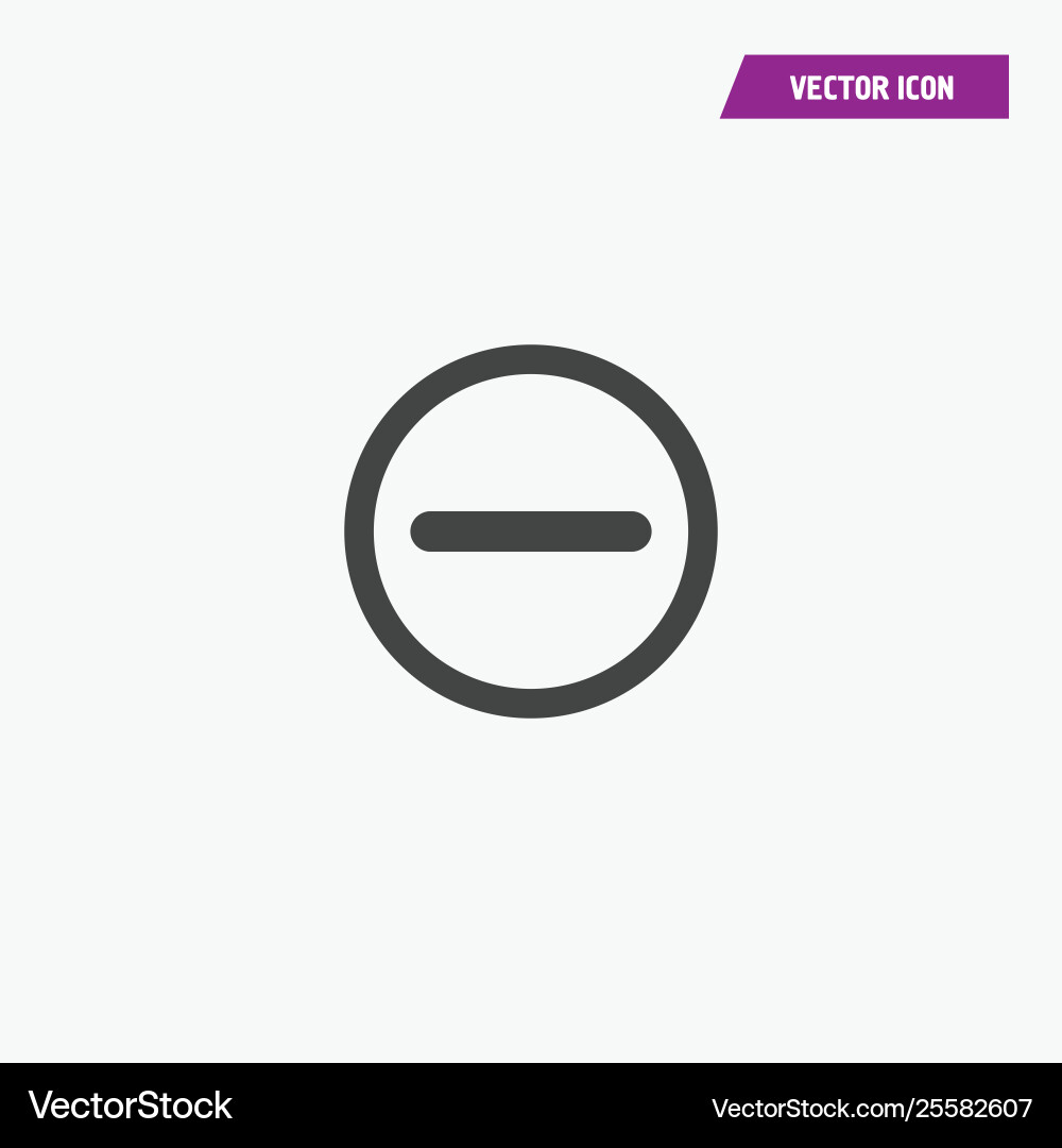 Zoom out enable empty icon Vector Image