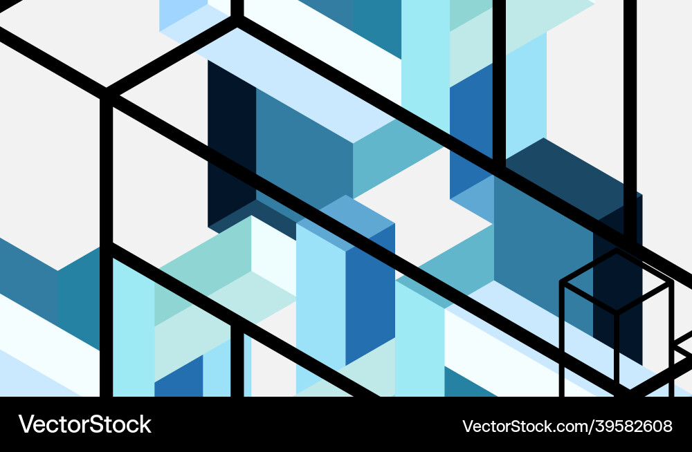 Abstract background 3d cubes cubic elements Abstract background 3d cubes cubic elements vector image