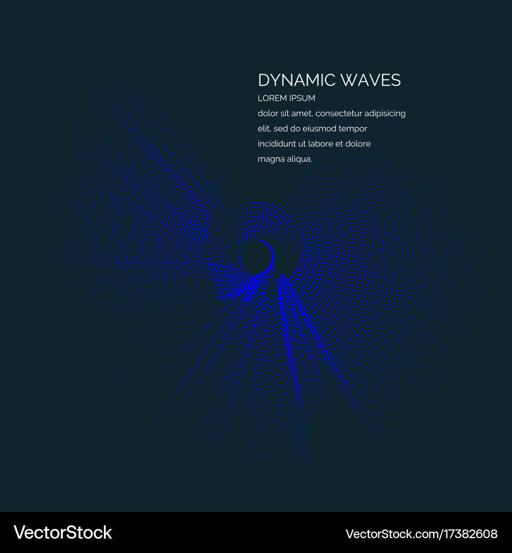 Abstract background with a colored dynamic vector image