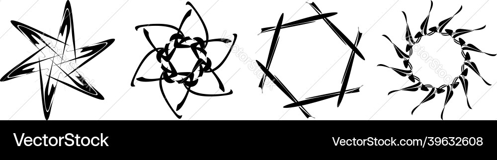 Abstract circular drawing amorphous nonfigurative Abstract circular drawing amorphous nonfigurative vector image