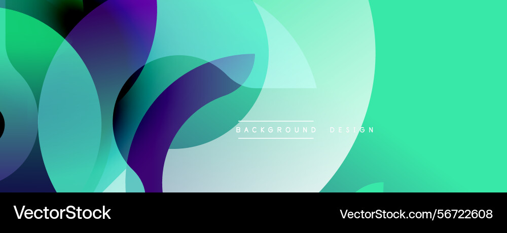 Abstract fluid shapes overlap creating dynamic Vector Image