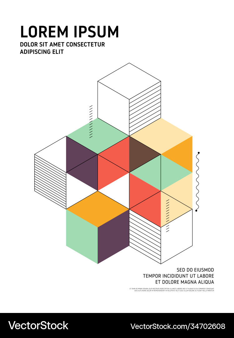 Abstract Geometric Layout vector image