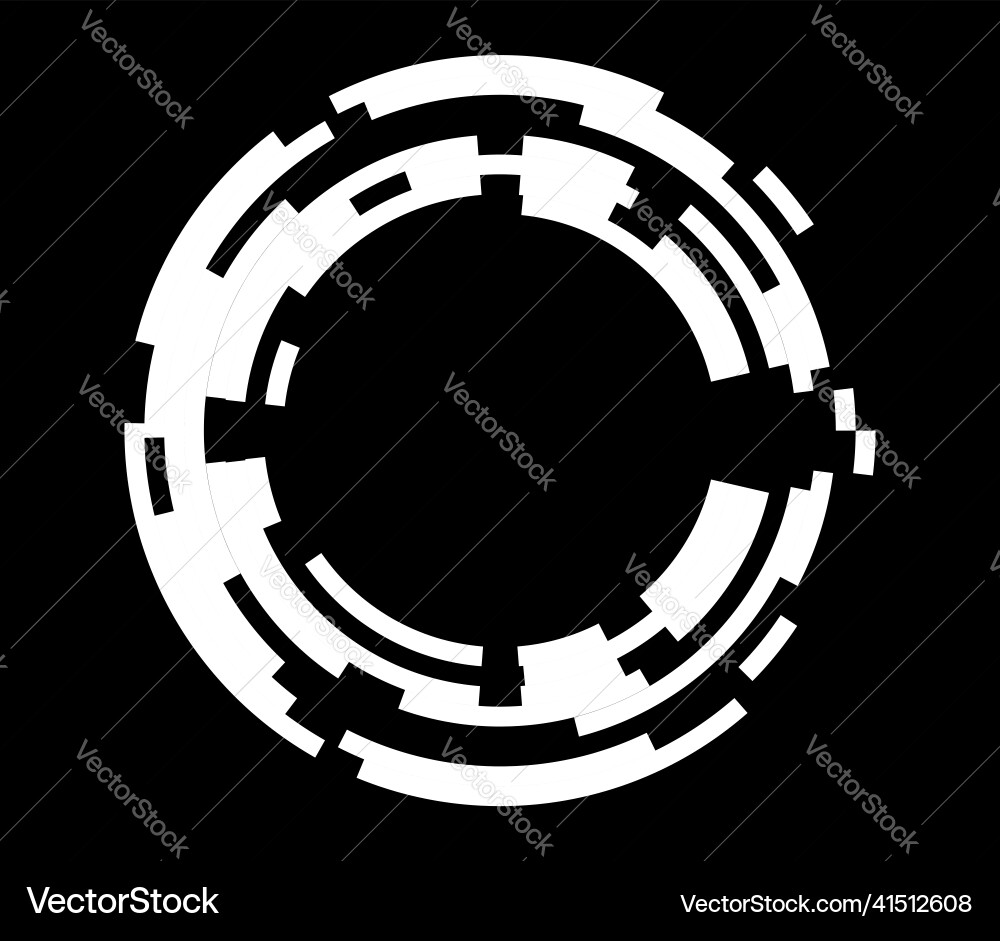 Abstract gui ui geometric circle element Abstract gui ui geometric circle element vector image