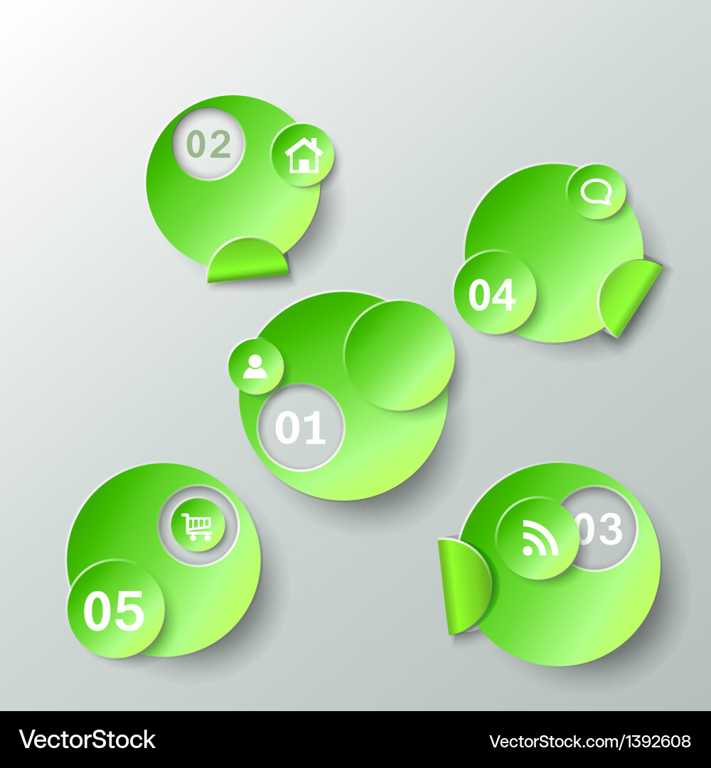 Abstract template for data presentation paper vector image