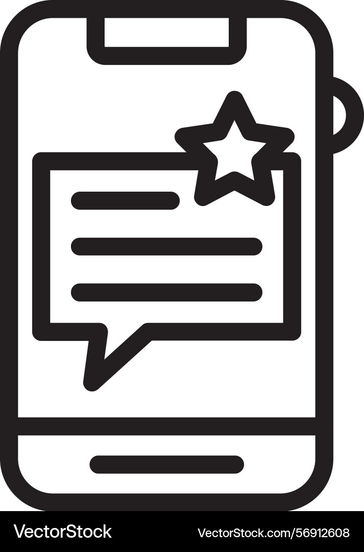 Commentbox linear style icon design Vector Image