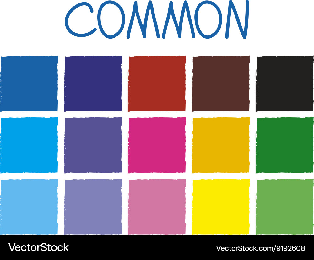 Common color tone without code vector image