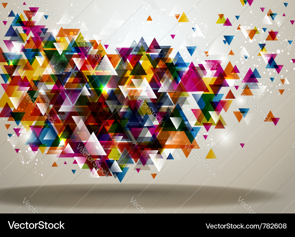 Geometric Triangle Background vector image