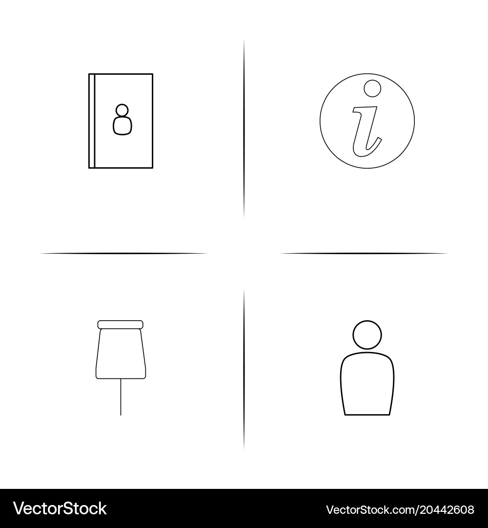 Internet of things simple linear icon setsimple vector image
