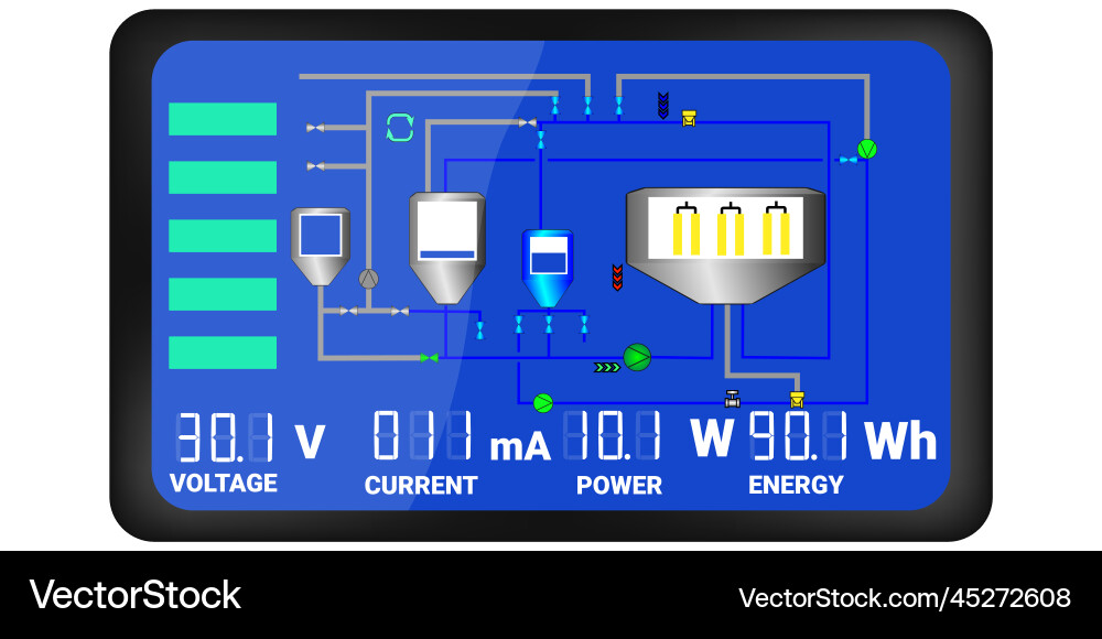 Visualization of the production process Visualization of the production process vector image