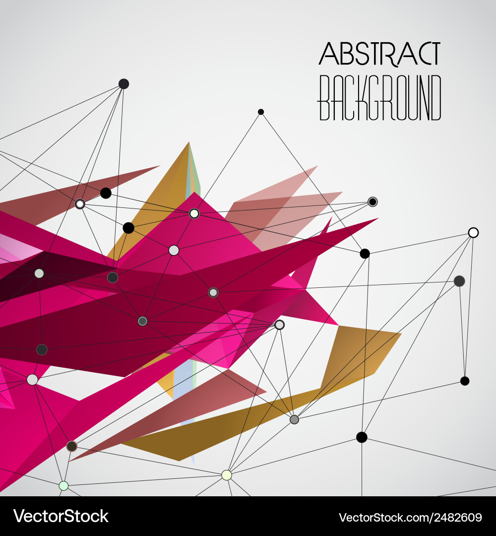 Abstract geometric background with triangle vector image
