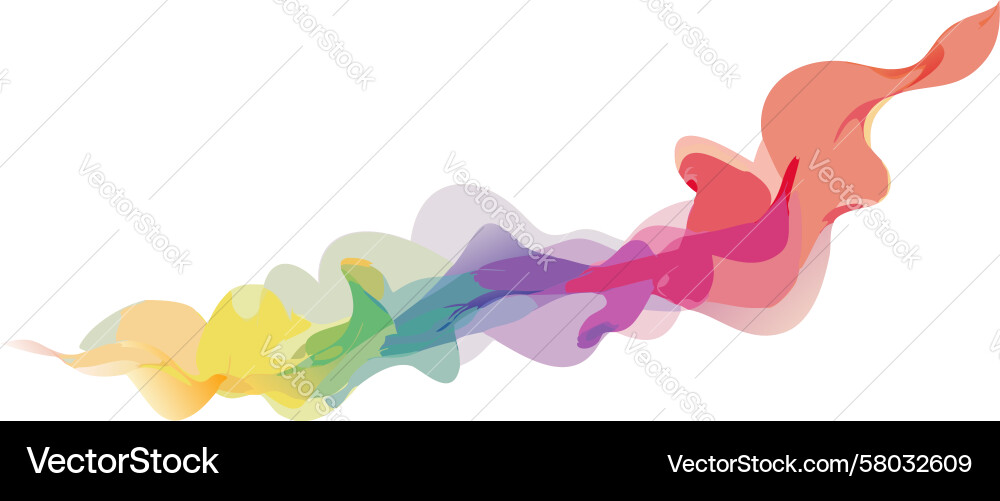 Abstract Ribbon Flow with Gradient vector image