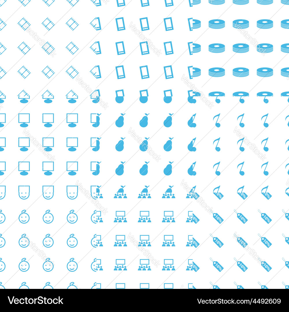 Big seamless pattern set vector image