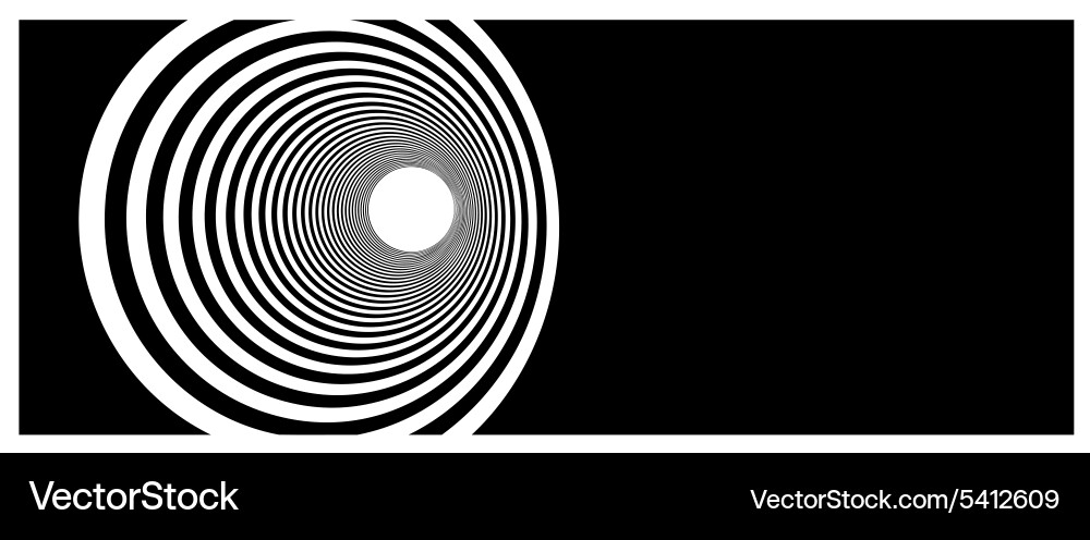 Concentric Vortex Stripe Pattern Vector Image