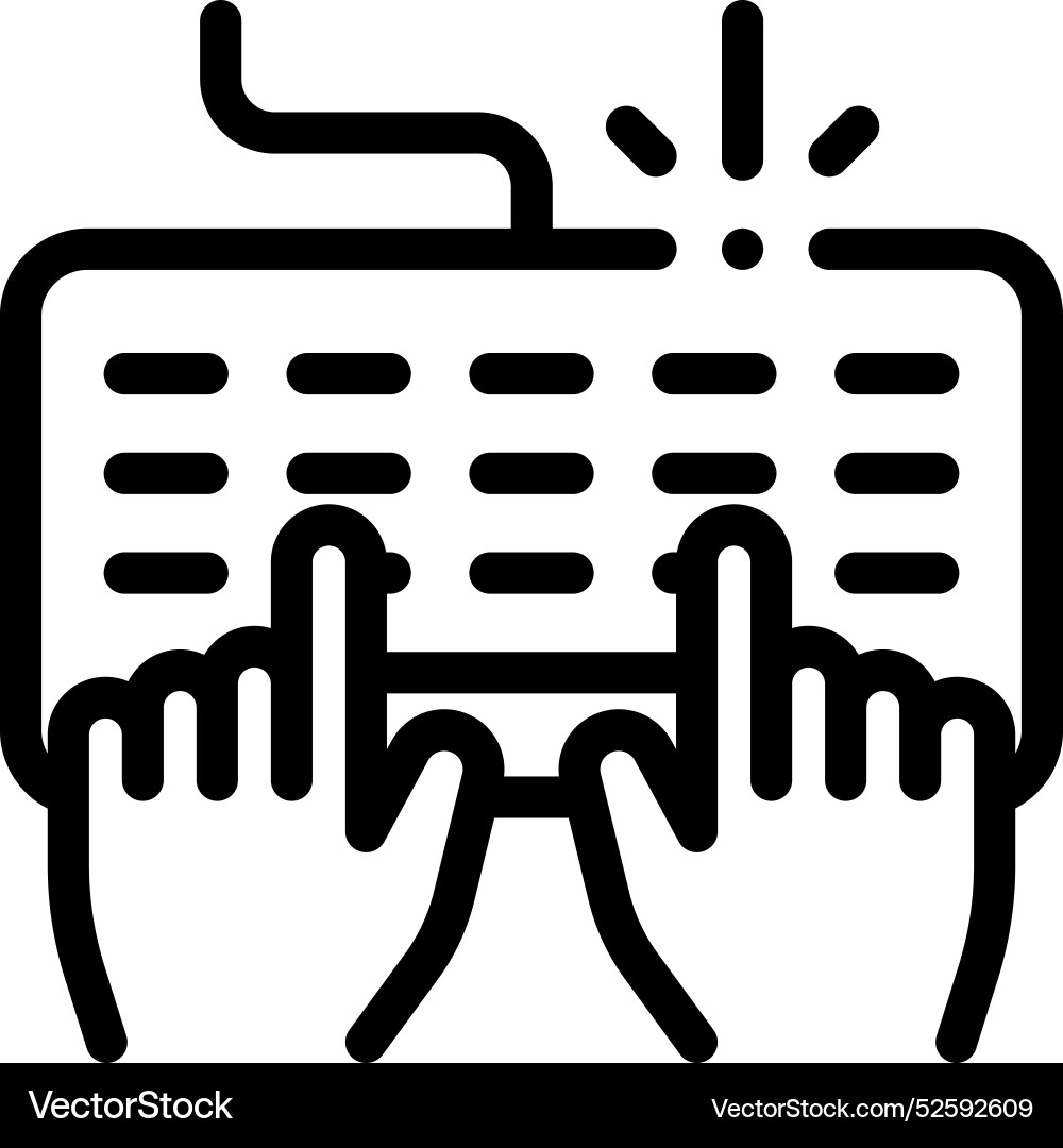 Content icon thin linear style design isolated Vector Image