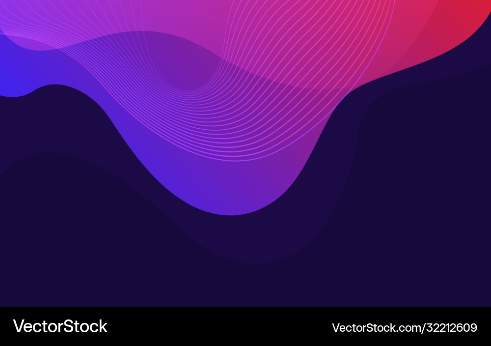 Fluid colorful dynamic background design vector image