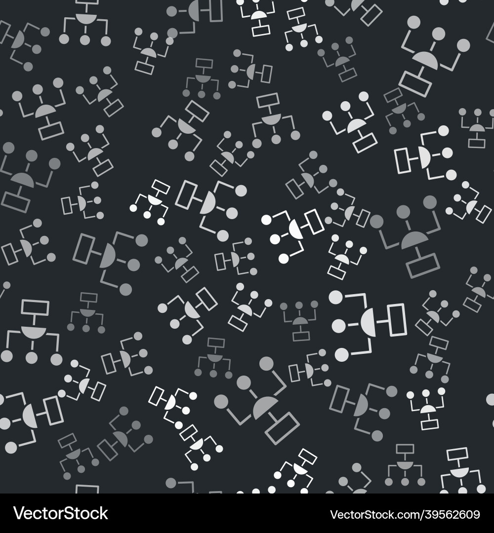 Graue Algorithmus-Symbol isoliert nahtloses Muster Graue Algorithmus-Symbol isoliert nahtloses Muster vektorbild