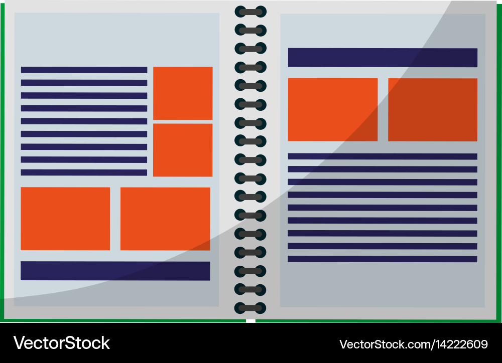 Notebook icon image vector image