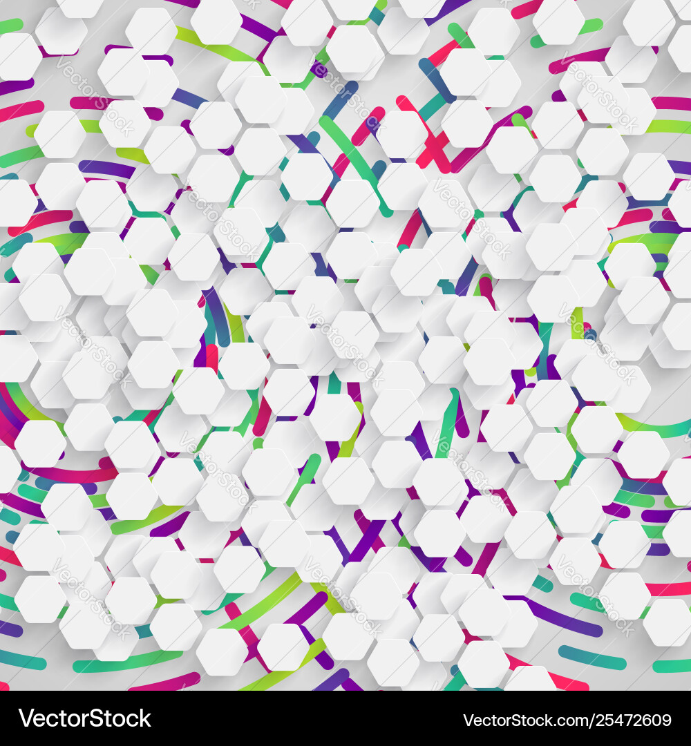 Rounded shape with shadow and colorful circle Rounded shape with shadow and colorful circle vector image