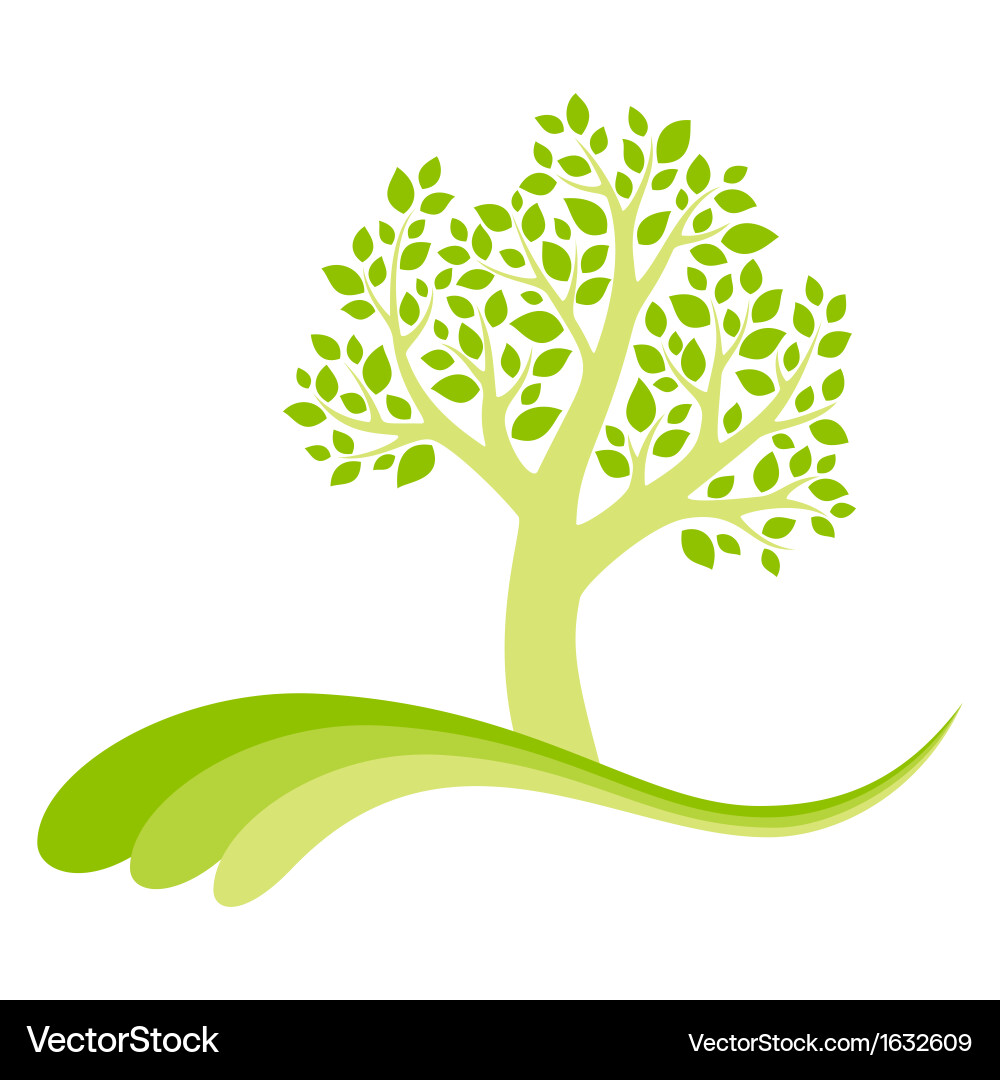 Tree Icon Set Vector Image