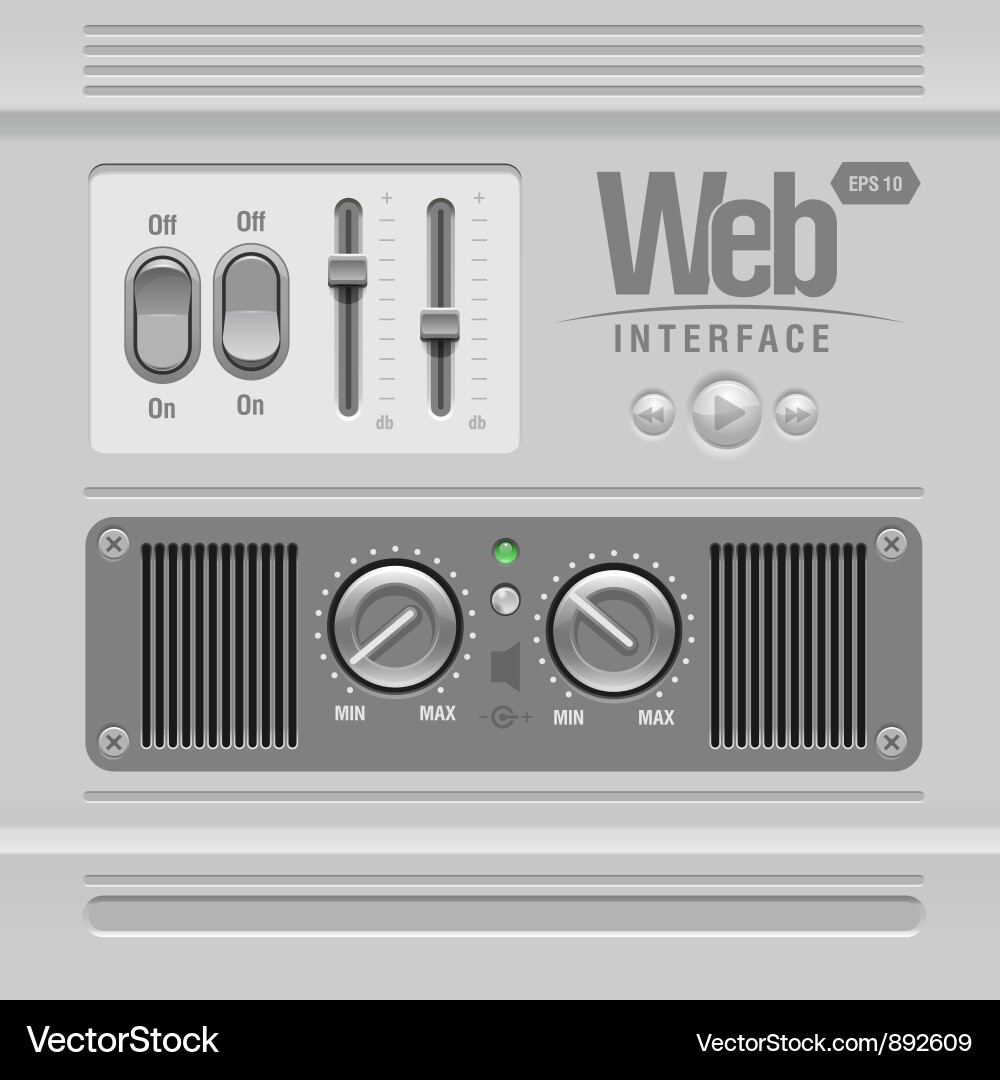 Web ui elements Vector Image