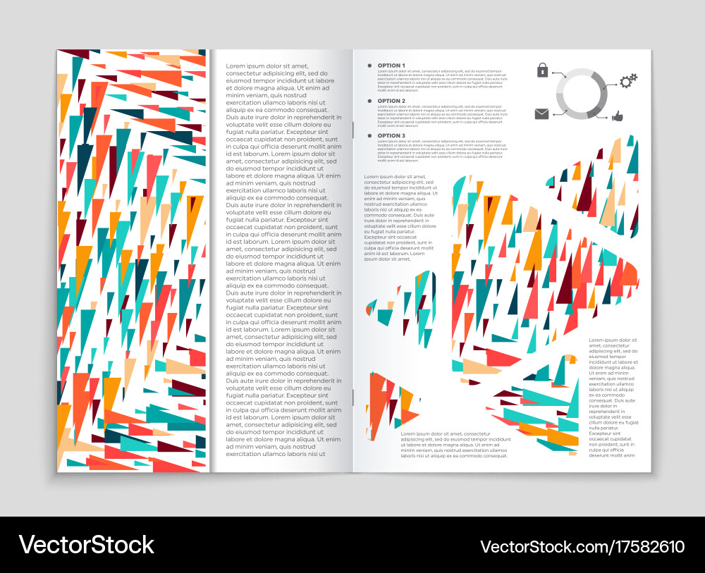 Abstract layout background set for art Vector Image