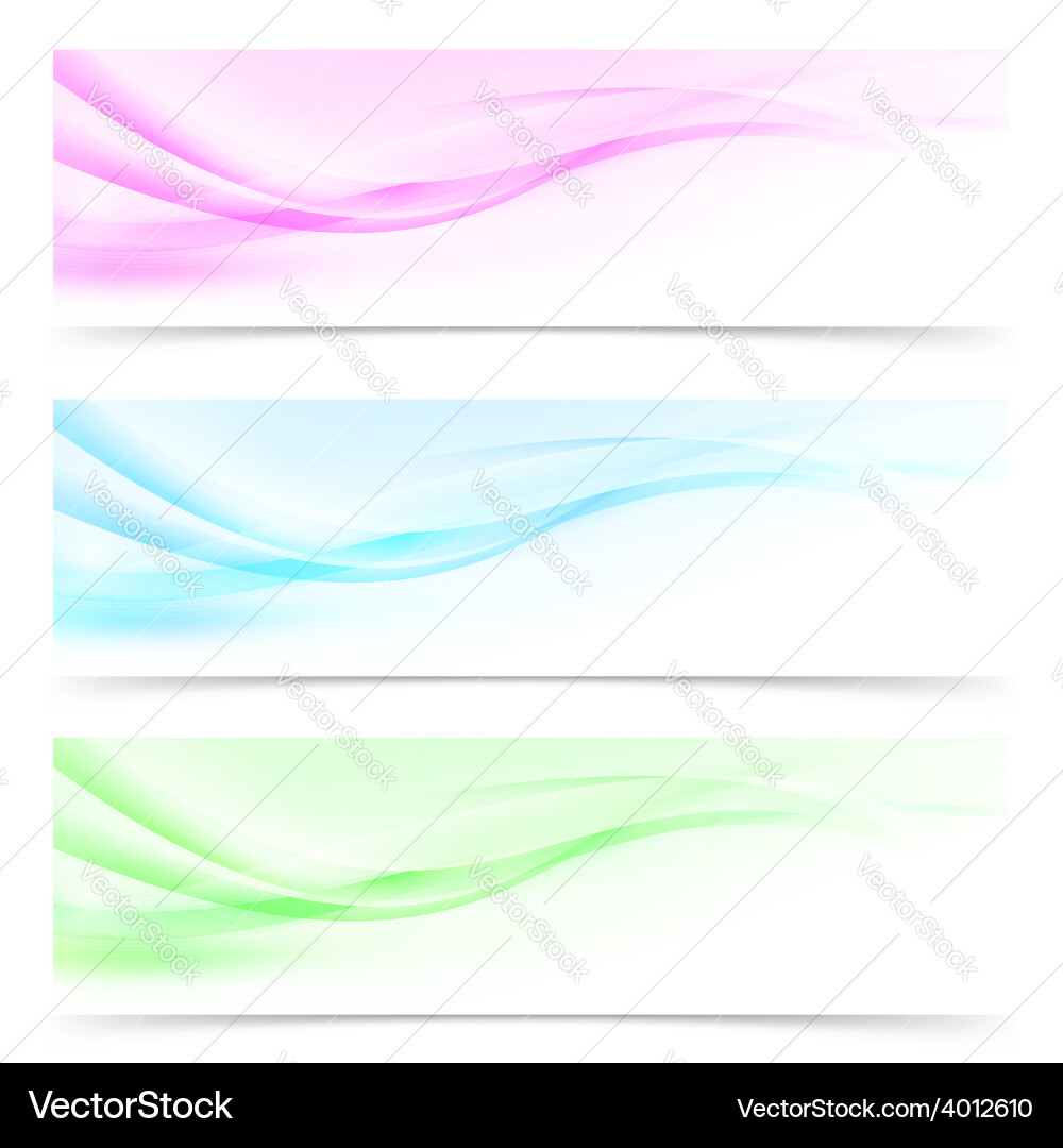 Abstract Swoosh Line Header vector image