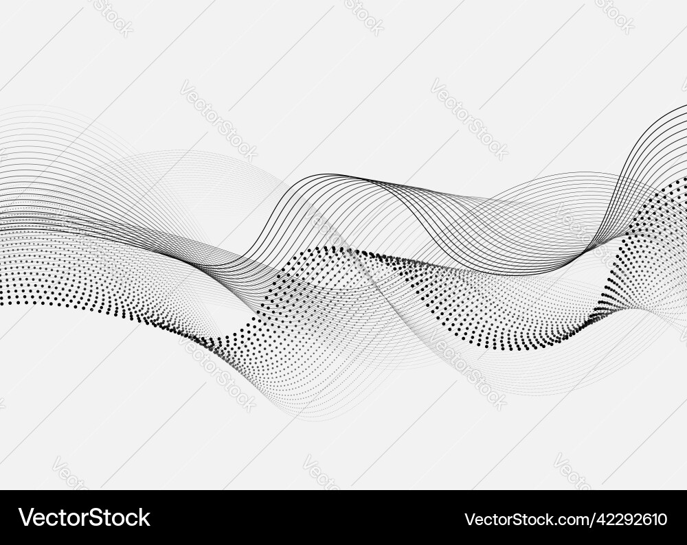 Abstract Wave Frequency Element vector image