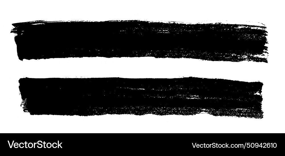 Brush strokes rectangular painted objects Brush strokes rectangular painted objects vector image