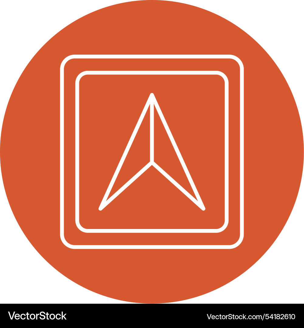 Cursor line circle icon Vector Image