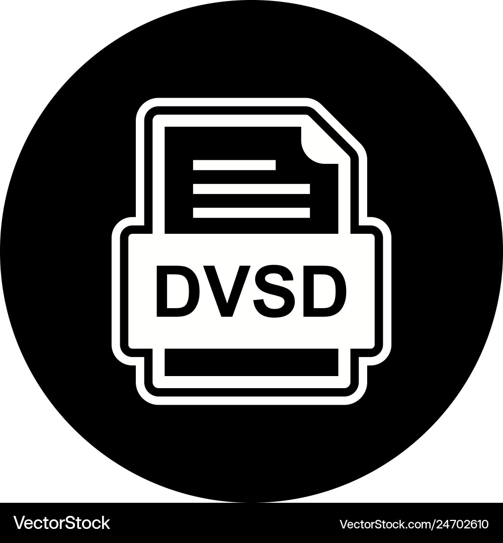 Dvsd file document icon vector image