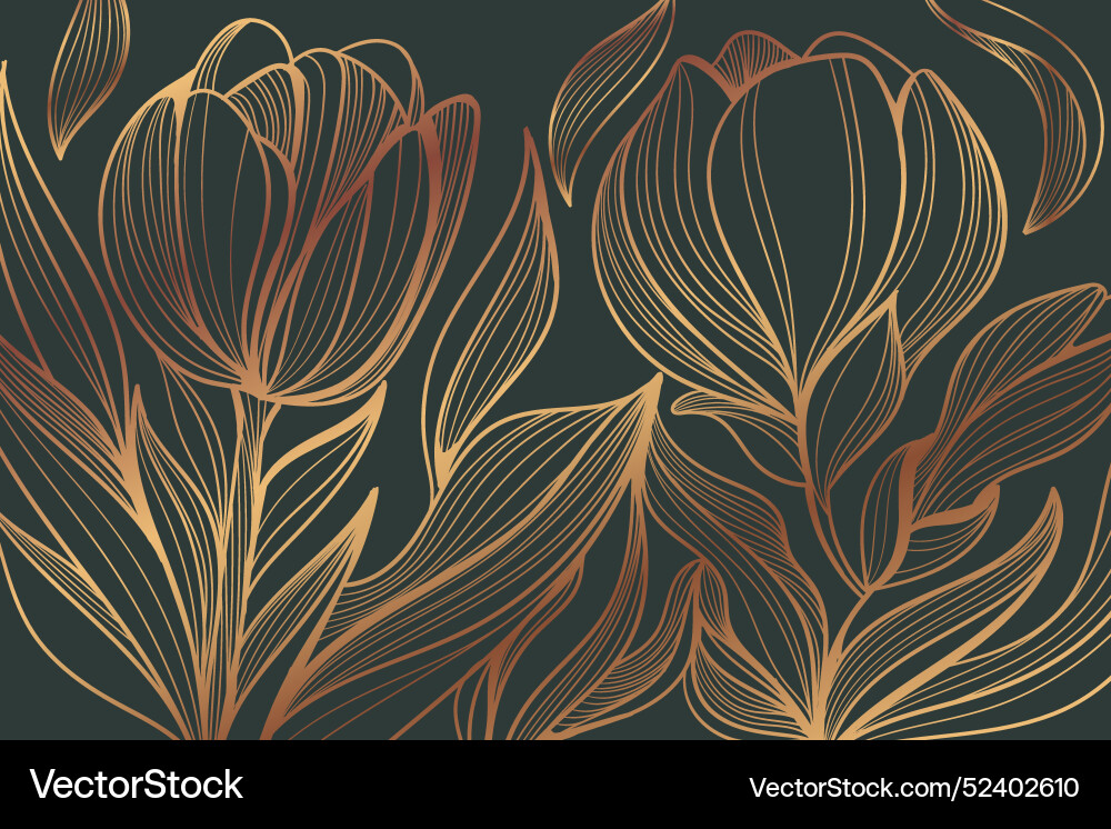 Gradient golden linear background Vector Image