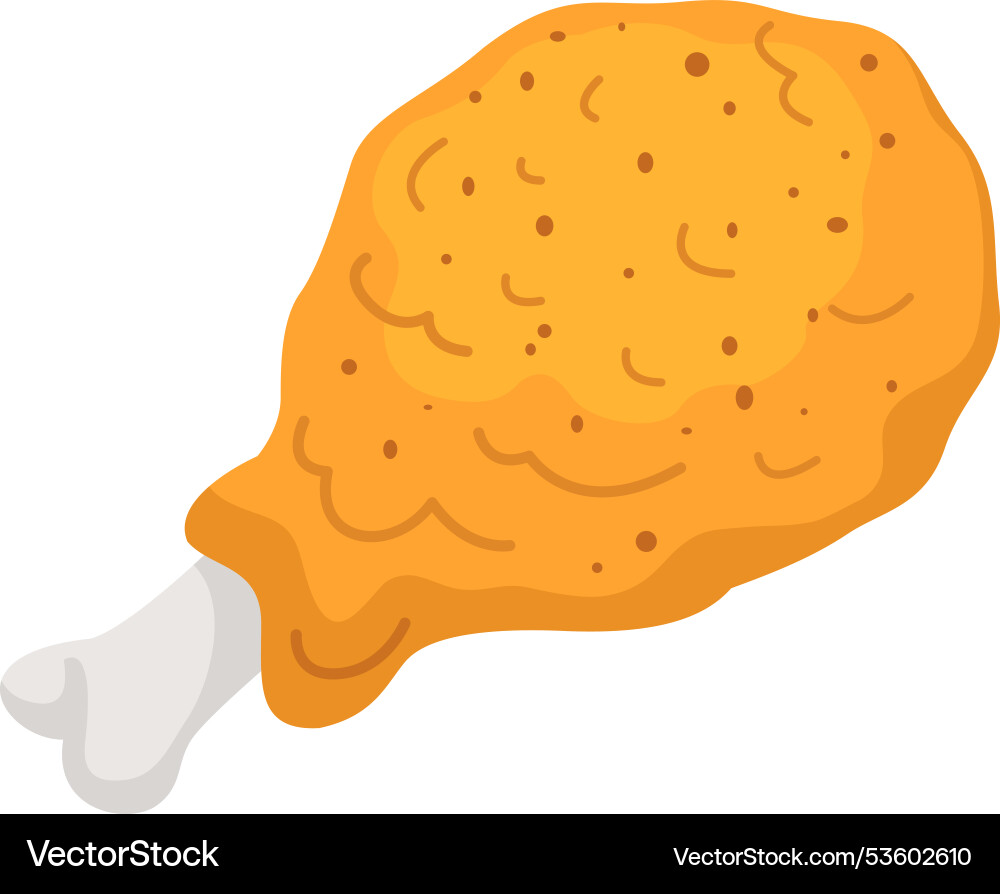 Hähnchen frittierte Drumstick auf weißem Hintergrund Hähnchen frittierte Drumstick auf weißem Hintergrund vektorbild