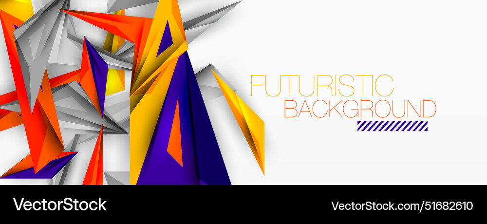 Minimal geometric abstract background low poly Vector Image