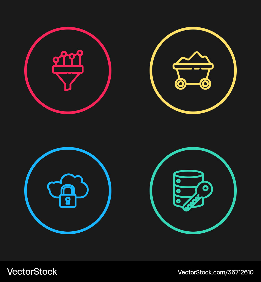 Position Cloud Computing Lock Server Sicherheit Position Cloud Computing Lock Server Sicherheit Vektorbild