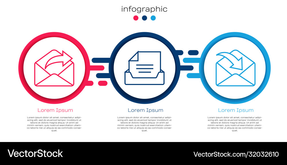 Set line outgoing mail drawer with document Set line outgoing mail drawer with document vector image
