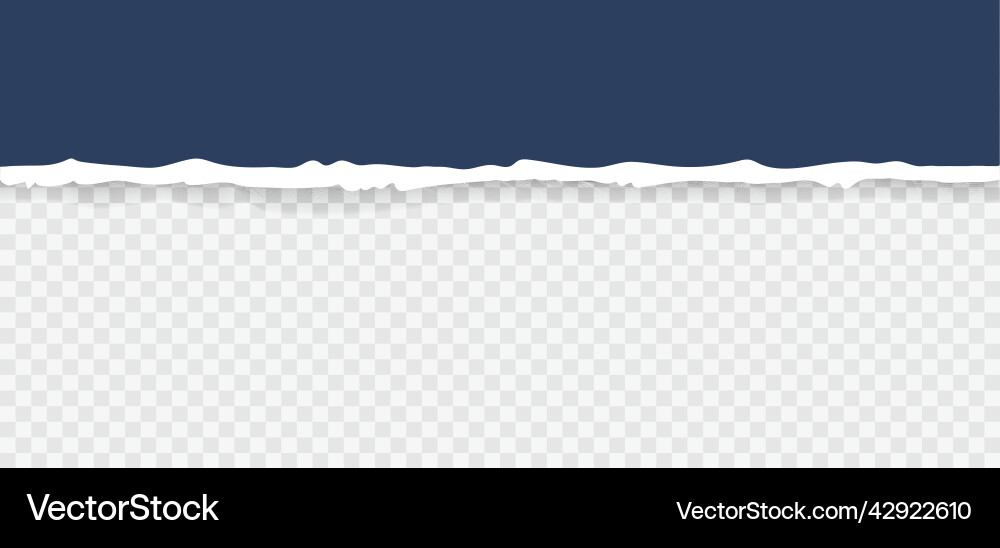 Torn paper with ripped edges and soft shadow Torn paper with ripped edges and soft shadow vector image