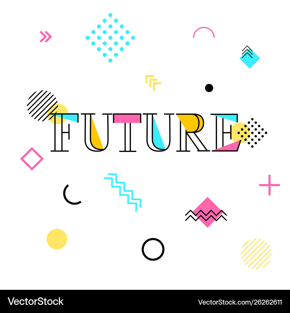 Abstract geometric background future patterns Abstract geometric background future patterns vector image