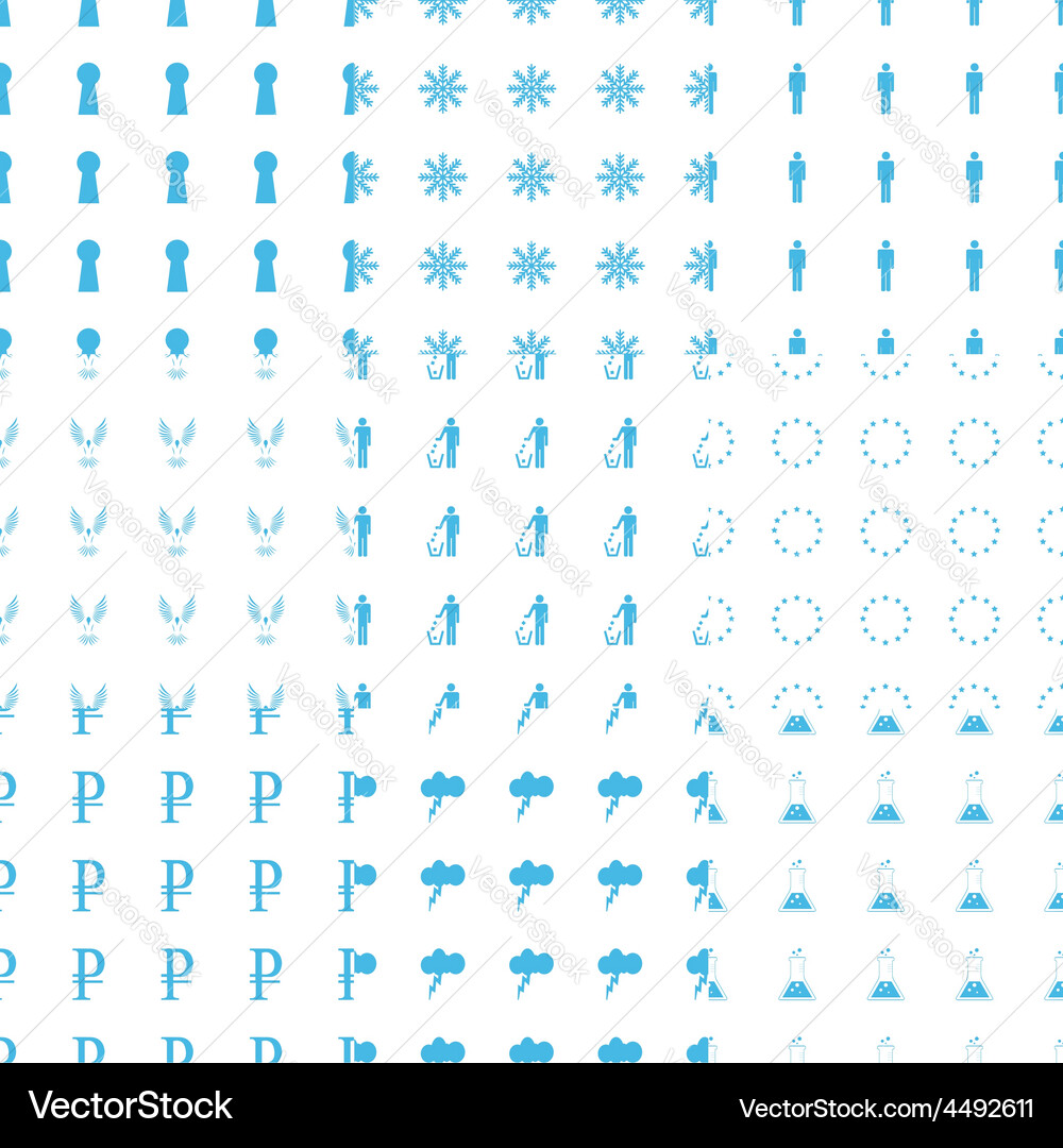 Big seamless pattern set vector image