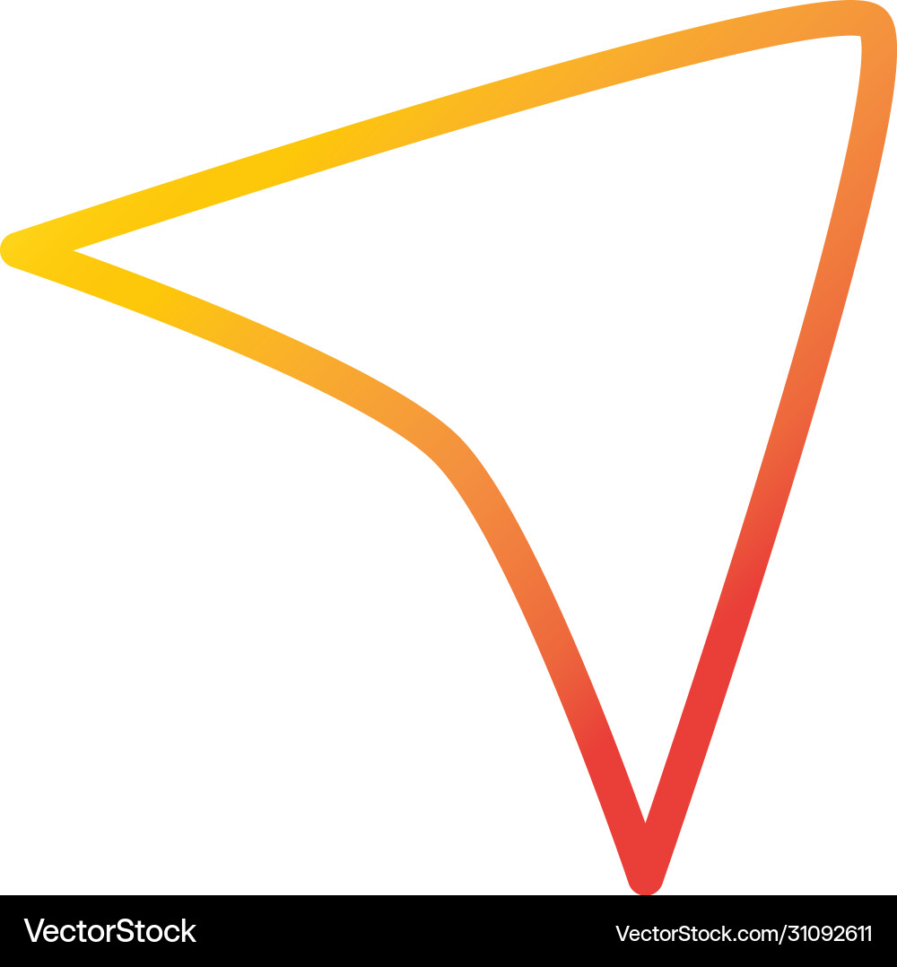 Cursor internet web technology interface gradient Vector Image