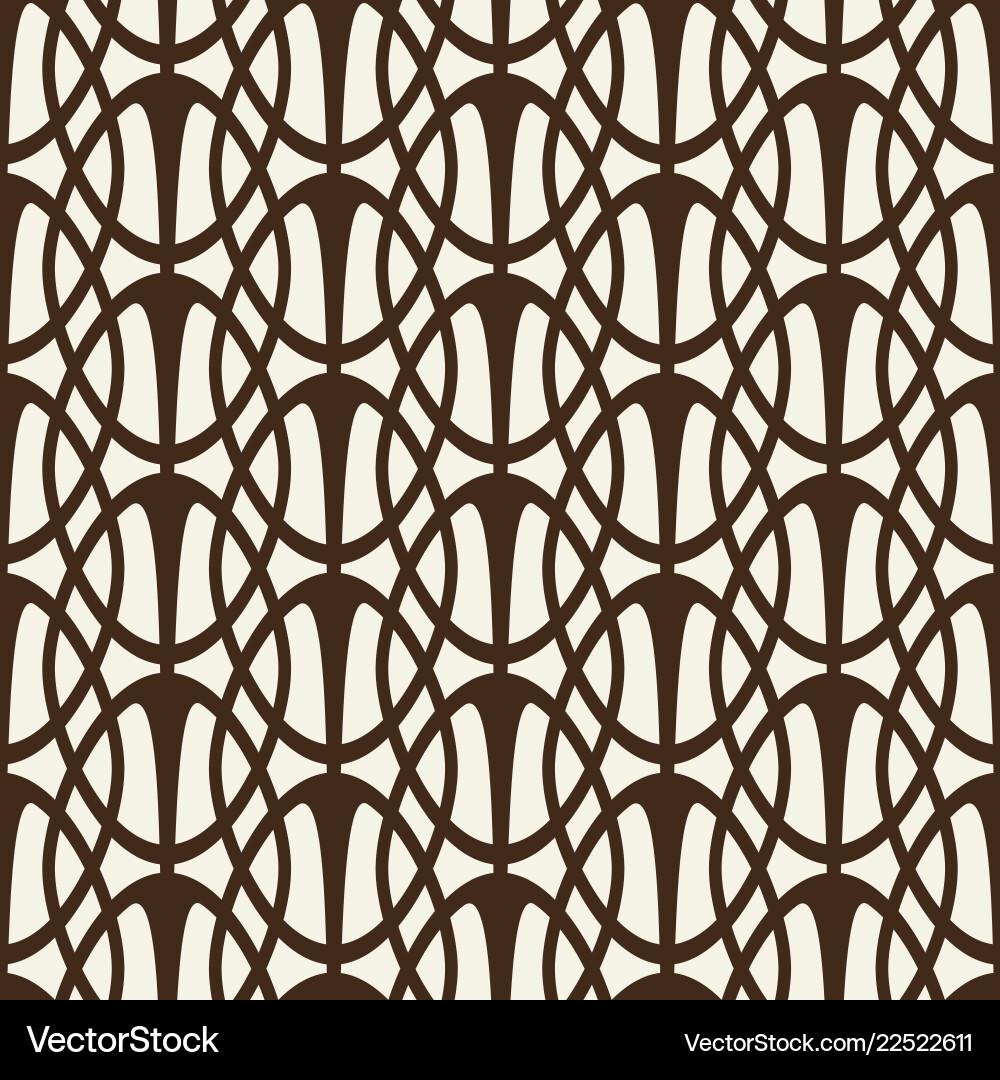 Decorative lattice with intersecting ellipses vector image