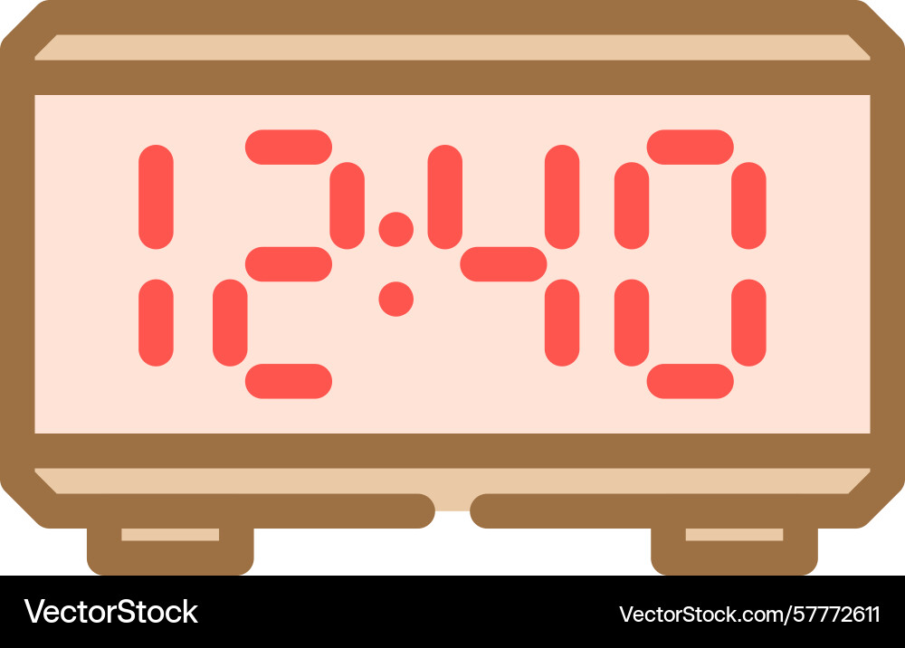 Digital display color icon Digital display color icon Vector Image