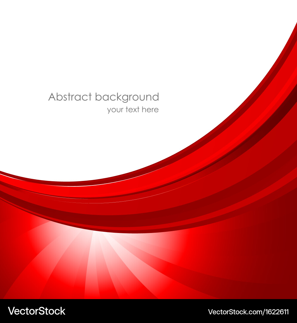 Dynamic Red Abstract Background vector image