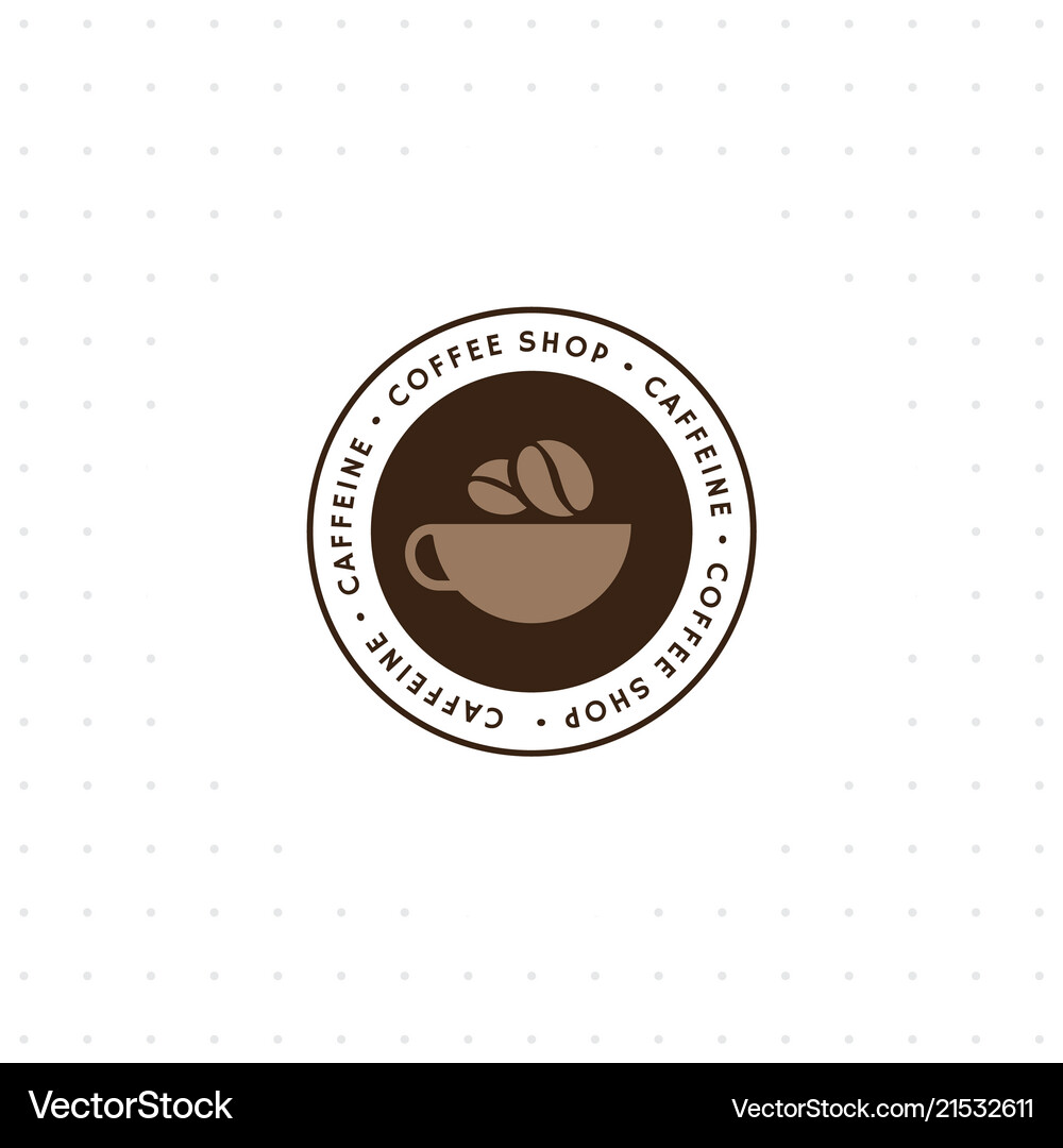 Kaffee Logo Vorlage Kaffee Logo Vorlage vektorbild