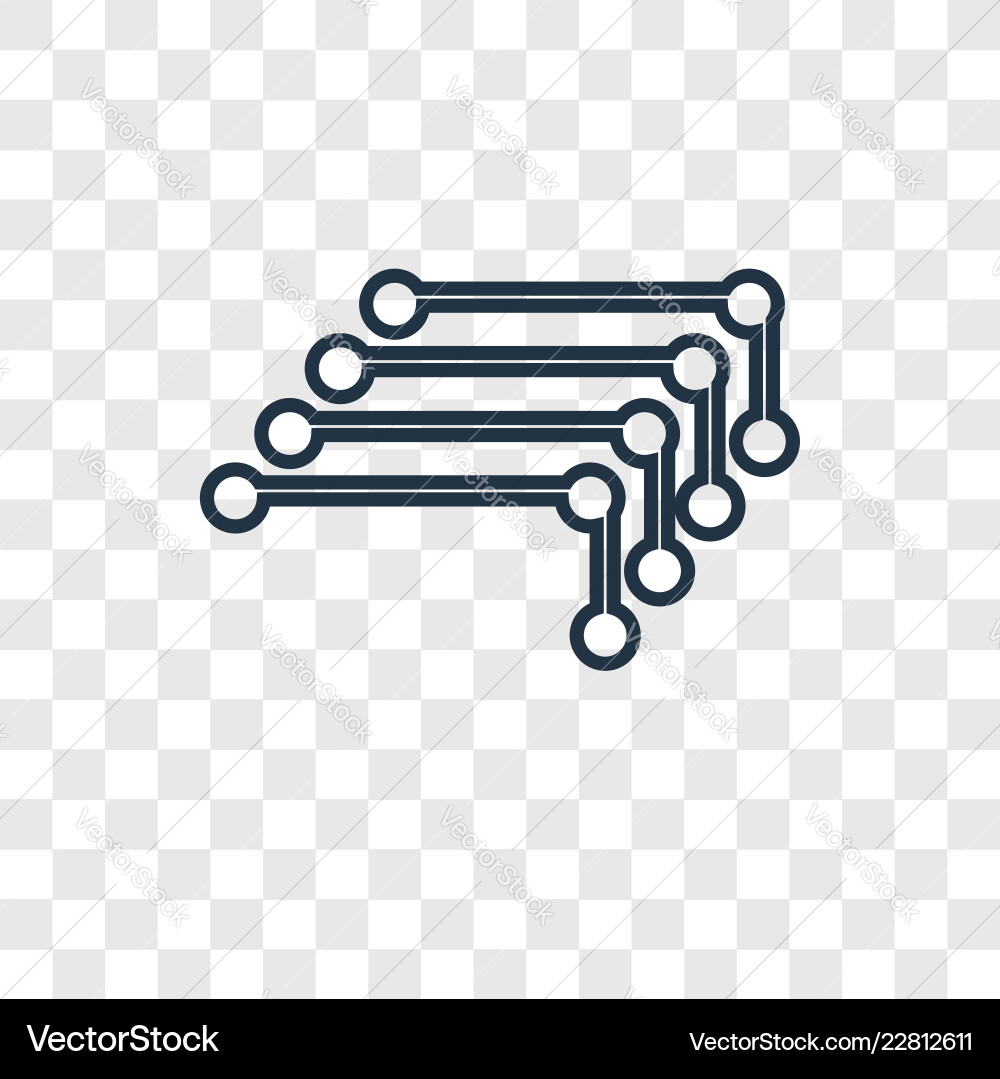 Linear icon isolated on transparent background Linear icon isolated on transparent background vector image