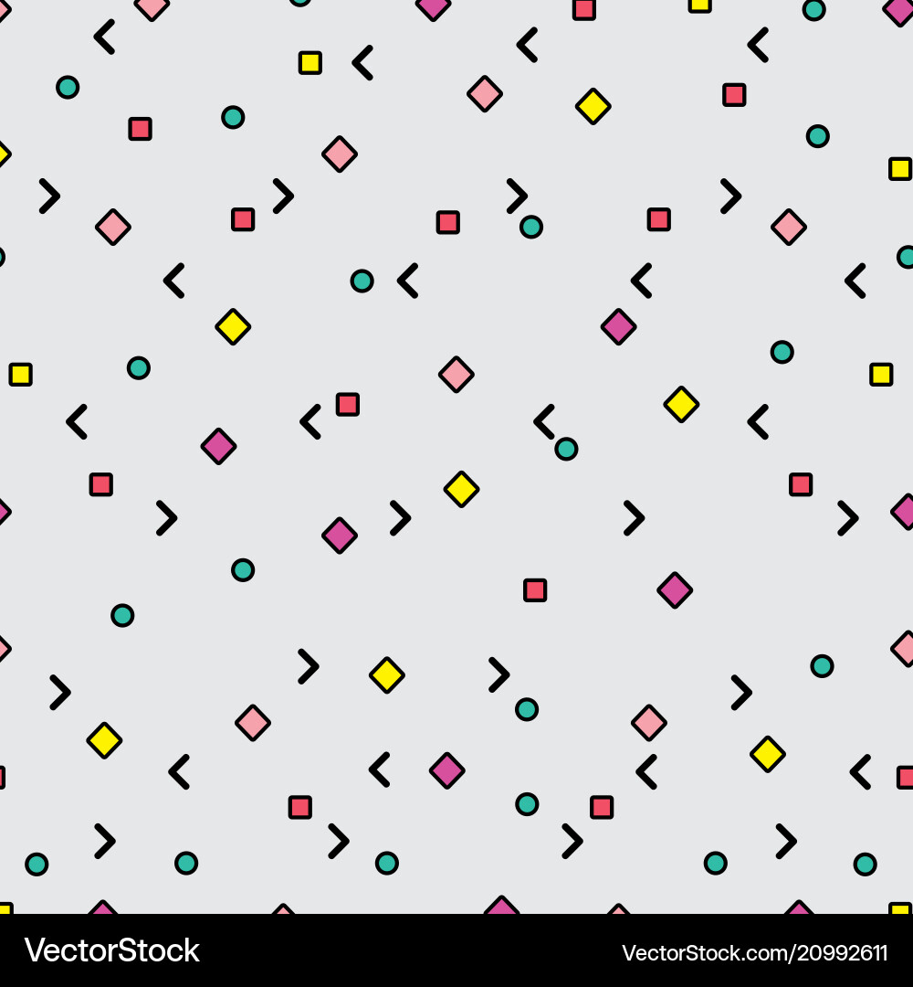 Memphis Pattern Background vector image